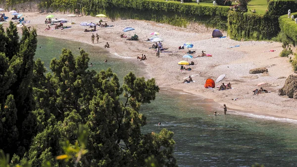 Seacoast Roquebrune Cap Martin Letnie Dni — Zdjęcie stockowe