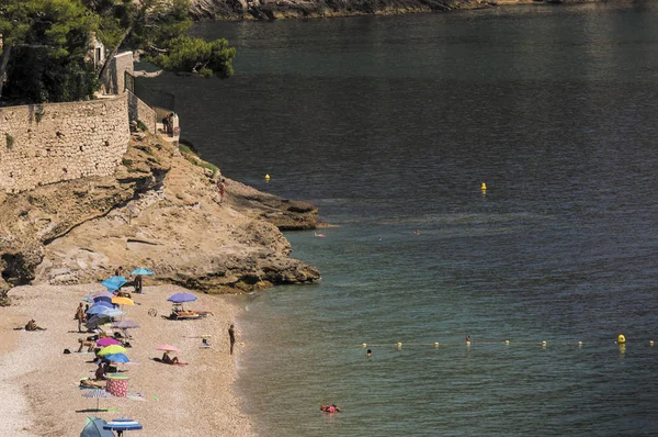 Seacoast Roquebrune Cap Martin Letnie Dni — Zdjęcie stockowe