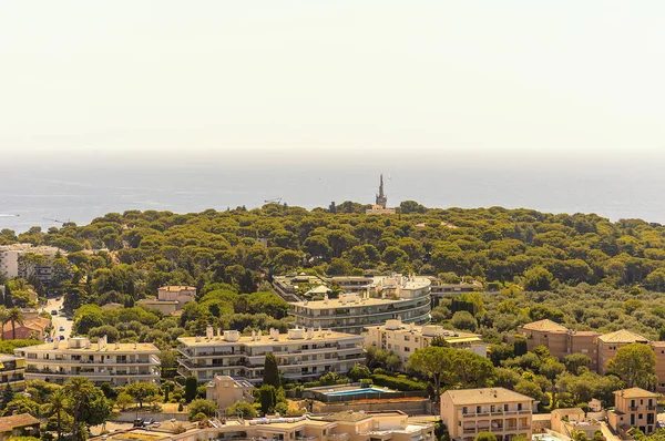 Panorámás Kilátás Nyílik Hegyfokot Cap Martin — Stock Fotó