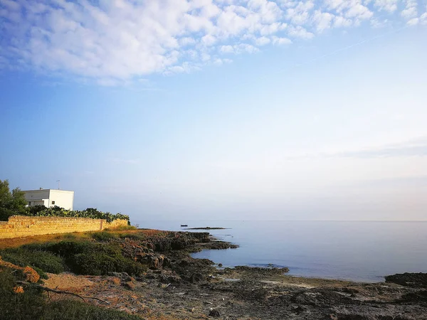 Wybrzeża Pobliżu Villanova Marina Ostuni Salento Włochy — Zdjęcie stockowe