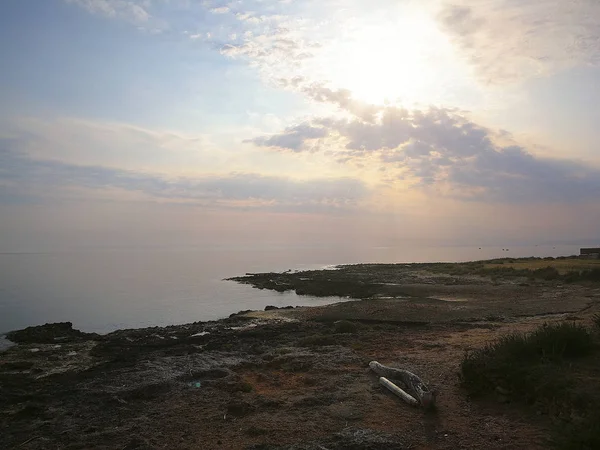 Costa Cerca Villanova Marina Ostuni Salento Italia — Foto de Stock