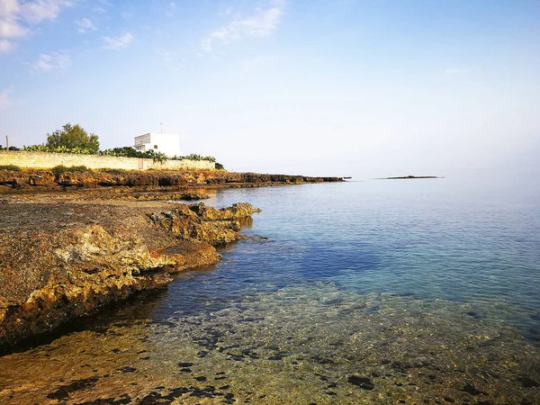 Costa Cerca Villanova Marina Ostuni Salento Italia — Foto de Stock