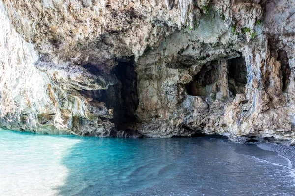Atemberaubende Höhle Der Meerküste Von Palinuro Cilento Italien — Stockfoto