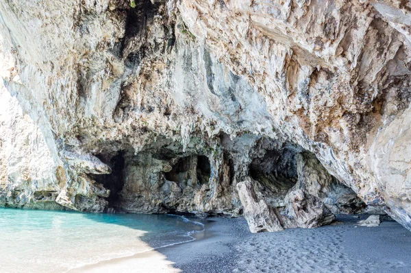 Meeresküste Von Palinuro Mit Seinem Herrlichen Kristallklaren Wasser Und Höhlen — Stockfoto