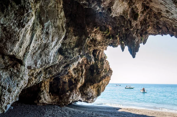 Εντυπωσιακό Σπήλαιο Στην Παραθαλάσσια Ζώνη Της Ιταλίας Palinuro Cilento — Φωτογραφία Αρχείου