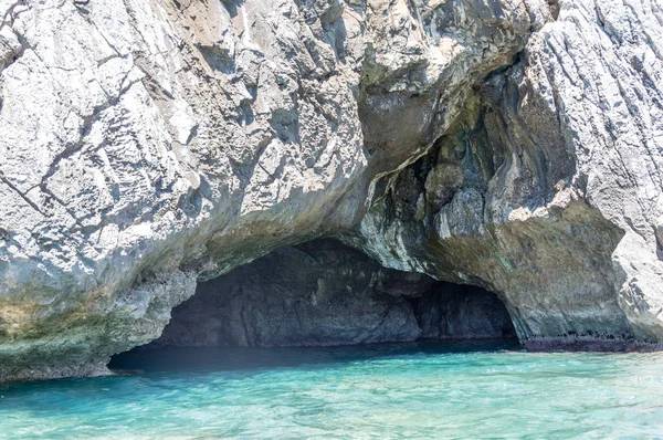 Atemberaubende Höhle Der Meerküste Von Palinuro Cilento Italien — Stockfoto