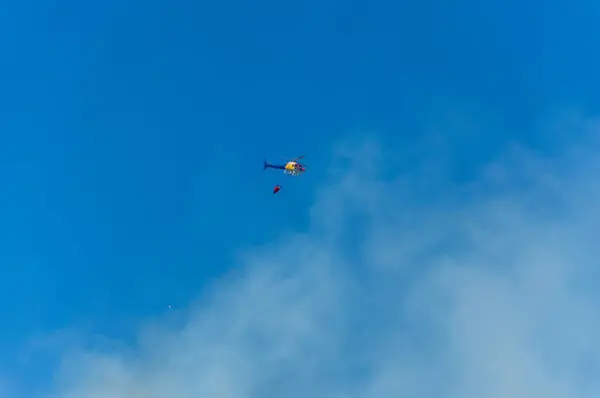 Centola Itália Julho 2016 Incêndio Verão Perto Palinuro Mingardo Arco — Fotografia de Stock