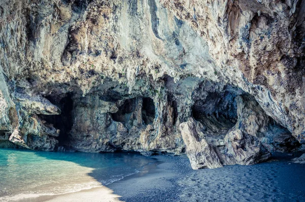 Atemberaubende Höhle Der Meerküste Von Palinuro Cilento Italien — Stockfoto