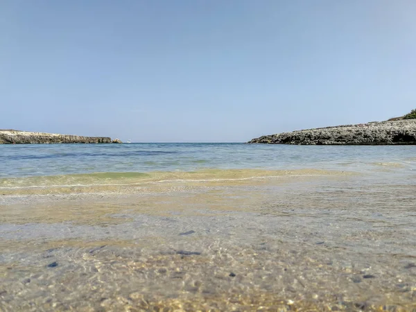 Playa Santa Lucía Bahía Ostuni Salento Italia — Foto de Stock