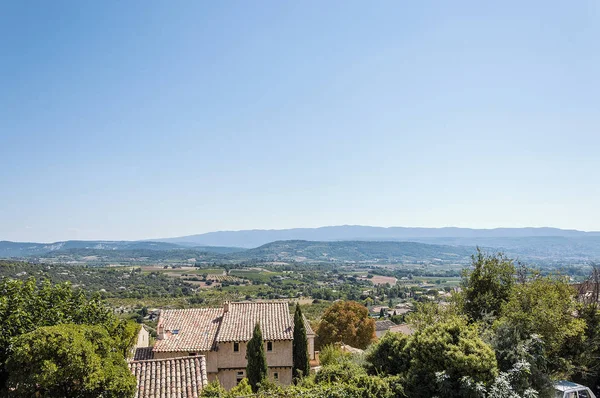 Panoramatický Pohled Luberon Jeho Vesnic — Stock fotografie