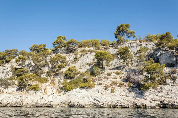 Panoramatický Pohled Calanque Cassis — Stock fotografie