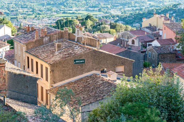 Pueblo Medieval Provenzal Bormes Les Mimosas Riviera Francesa —  Fotos de Stock