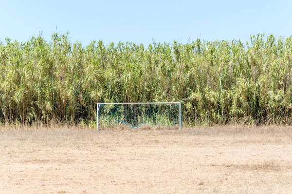 Door Soccer Field Island Porquerolles — Stock Photo, Image