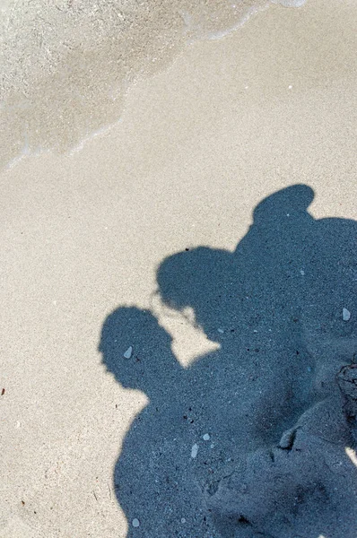 Skuggor Havskusten San Foca Melendugno Salento Italien — Stockfoto