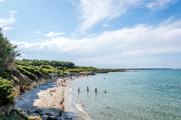 Seacoast Baia Dei Turchi Otranto Salento Włochy — Zdjęcie stockowe