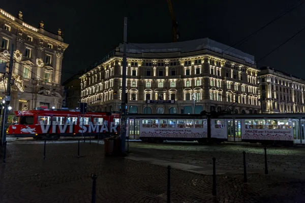 Milan Talya Aralık 2018 Piazza Cordusio — Stok fotoğraf