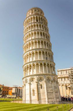 Piazza dei Miracoli with its Cathedral, Baptistery and Leaning Tower clipart