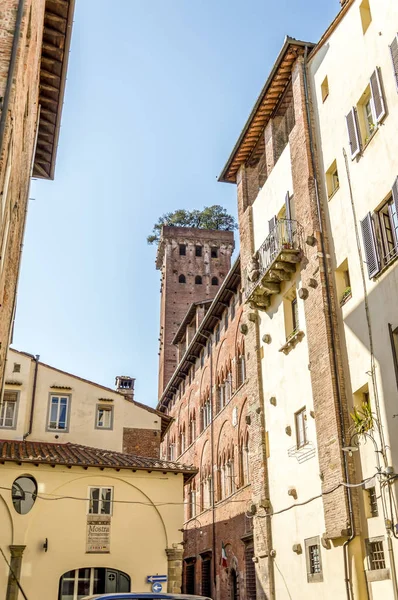 中世纪卢卡中心 托斯卡纳 意大利 — 图库照片