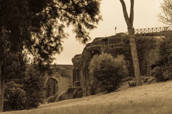 Красивый Вид Древний Центр Рима — стоковое фото
