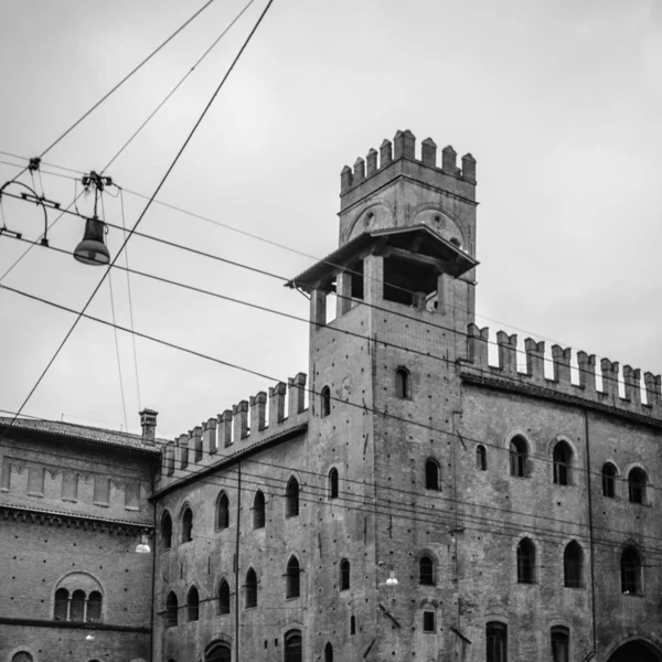 Piękny Widok Średniowiecznym Centrum Bolonii — Zdjęcie stockowe