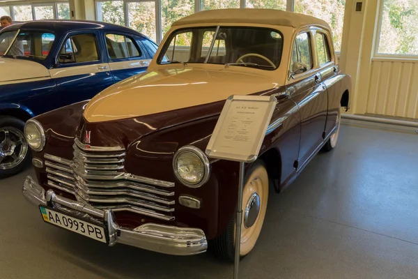 Kiev Ukraine March 2016 Vintage Car Automobile Exhibition Mezhgore Ukraine — Stock Photo, Image