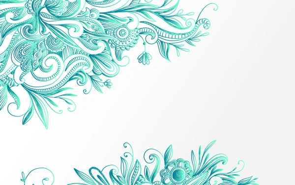 Mooie Swirly Patroon Voor Ontwerp Van Kaarten Briefkaart Covers Meer — Stockvector