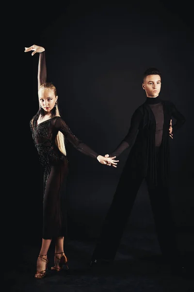Два Танцора Европейская Программа Бальные Танцы Спорт Фитнес Здоровье Красота — стоковое фото