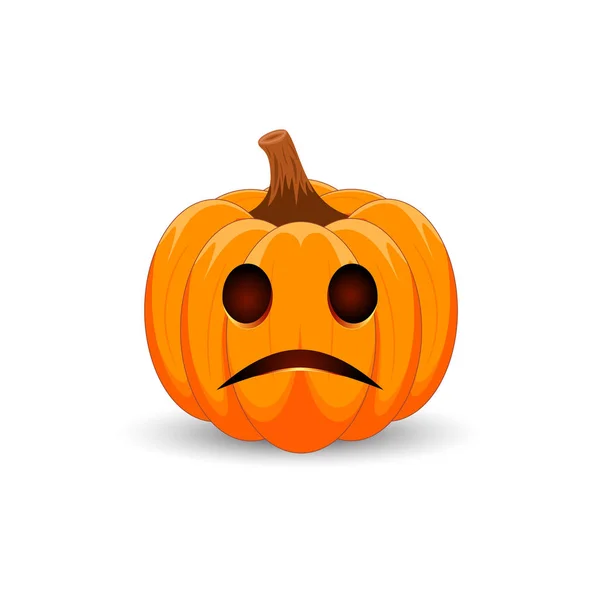 Pumpkin on white background. The main symbol of the Happy Halloween holiday.