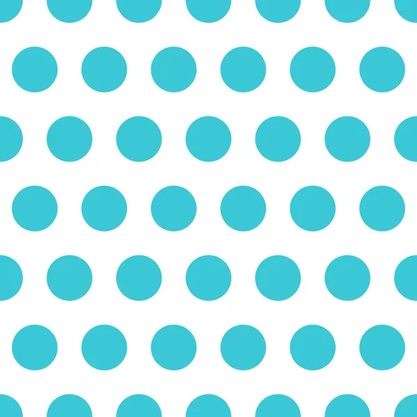 Vetor azul sem costura padrão fundo polka dot — Vetor de Stock