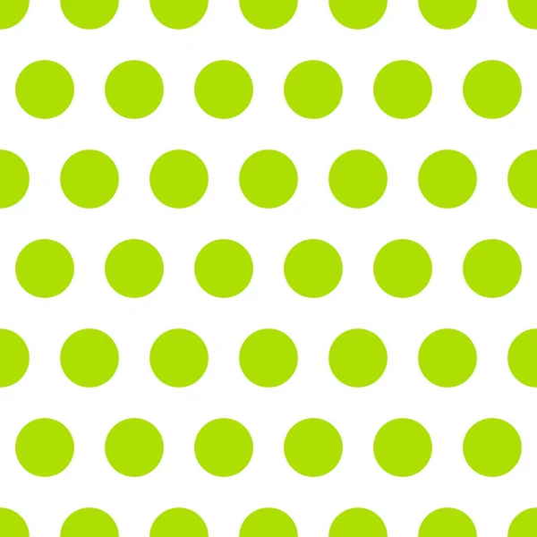 Padrão sem costura fundo polka dot na cor verde — Vetor de Stock