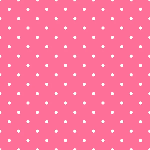 Modèle sans couture fond pois de couleur rose — Image vectorielle
