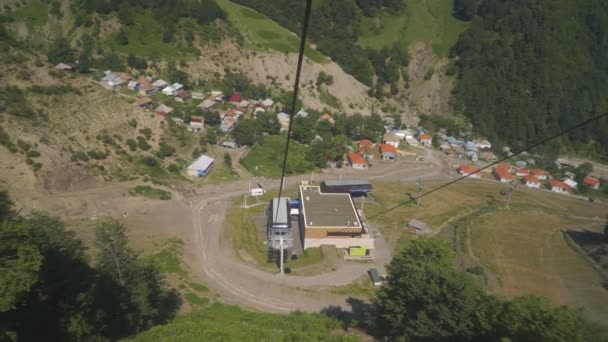 Randonnée Téléphérique Sur Montagne Caucase Gabala Azerbaïdjan — Video