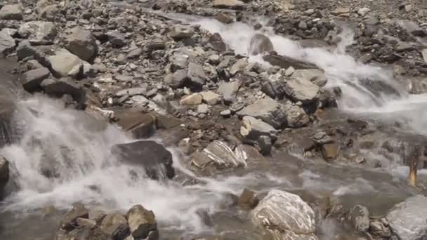 Ορεινός Ποταμός Τοπίο Της Φύσης Ρεύμα — Αρχείο Βίντεο