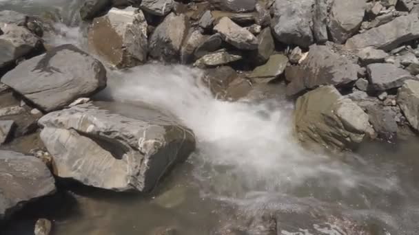 Ορεινός Ποταμός Τοπίο Της Φύσης Ρεύμα — Αρχείο Βίντεο