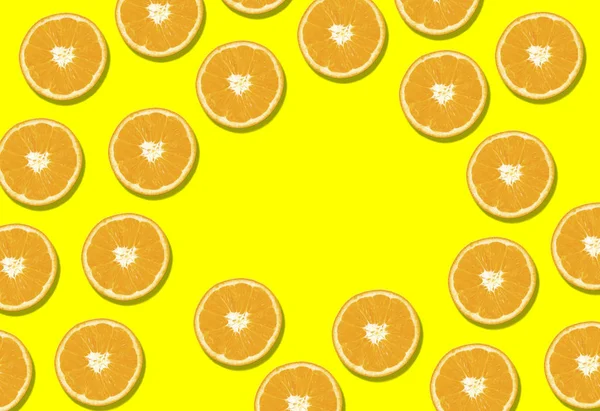 Κάτοψη Του Λεμονιού Κίτρινο Χρώμα Φόντο Έννοιες Ιδέες Των Φρούτων — Φωτογραφία Αρχείου