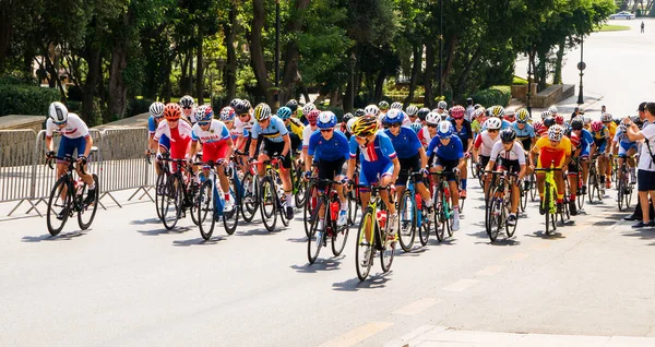 Baku Azerbaijan Juli 2019 Jeugd Sportfestival Wielerwedstrijd — Stockfoto