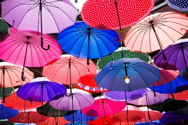Esernyő Lóg Plafonról Egy Török Bevásárlóközpont — Stock Fotó