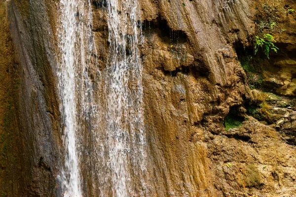 Красивый Водопад Кавказских Гор Бурная Горная Вода Азербайджан — стоковое фото