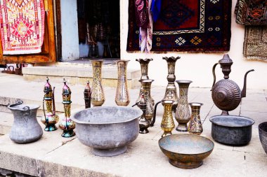 Oriental, Turkish, Azerbaycan, vintage, silver, seramik demir kaplar. Eski mutfak gereçleri, çaydanlıklar, kahve türkleri semaverler tabak kapları.