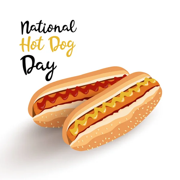 Hot dogs maison — Image vectorielle