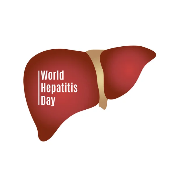 Illustration de la Journée mondiale de l'hépatite . — Image vectorielle