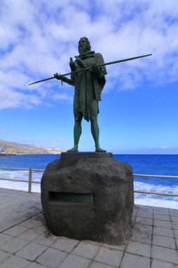 Candelaria, Tenerife, Kanarya Adaları, İspanya 'da bulunan bir Guanche Heykeli.