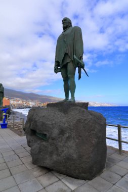Candelaria, Tenerife, Kanarya Adaları, İspanya 'da bulunan bir Guanche Heykeli.