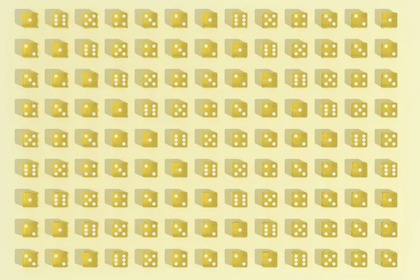 Жовті Кубики Жовтому Тлі Ілюстрація — стокове фото