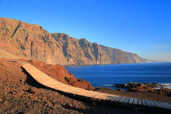 Dřevěná Stezka Punta Teno Tenerife Kanárské Ostrovy — Stock fotografie