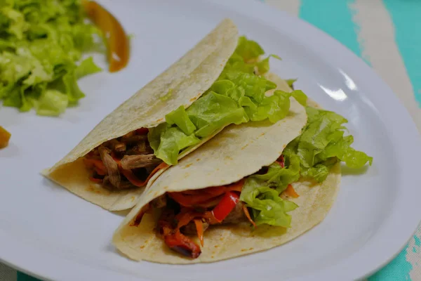Los Tacos Son Una Las Comidas Más Populares México —  Fotos de Stock