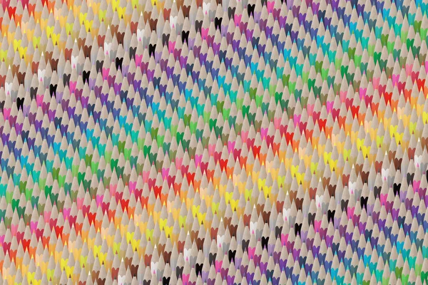 Colored pencils pattern background. 3d illustration.