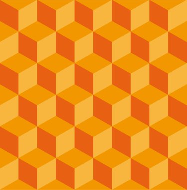 Soyut izometrik küpün kusursuz deseni.