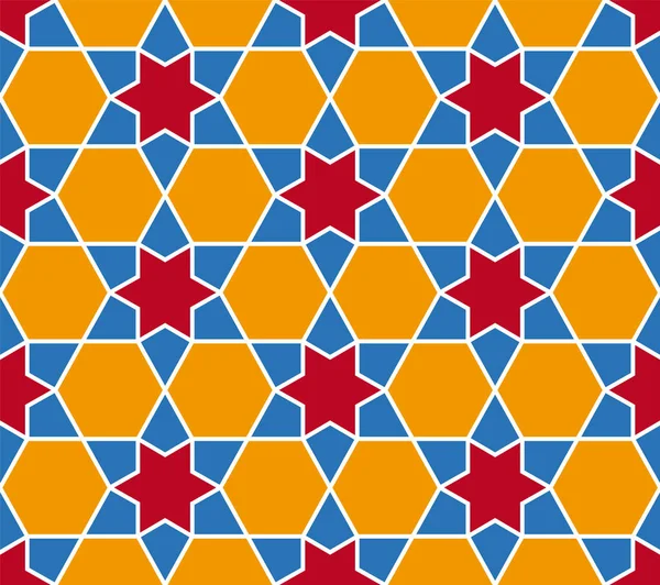 Islámský Styl Bezproblémový Vzor Vektorová Ilustrace Textilu — Stockový vektor