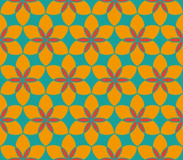 Bloemen Naadloos Patroon Abstract Vormen Textiel Patroon — Stockvector